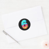 Grappig 67 Nummer 6 IJsdruppel Meme Matching Groep Ronde Sticker (Envelop)
