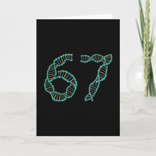 Grappig 67 Nummer Meme DNA-replicatie Moleculaire Kaart (Voorkant)