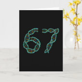 Grappig 67 Nummer Meme DNA-replicatie Moleculaire Kaart (Gele Bloem)