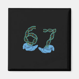 Grappig 67 Nummer Meme DNA-replicatie Moleculaire Magneet