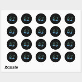 Grappig 67 Nummer Meme DNA-replicatie Moleculaire  Ronde Sticker (Vel)