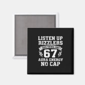 Grappig 67 Shirt Meme Zes Zeven Magneet (Voorkant / Achterkant)