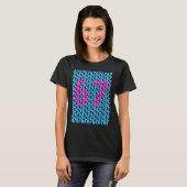Grappig 67 Verborgen 6 7 Meme Middelbare School 6 T-shirt (Voorkant volledig)