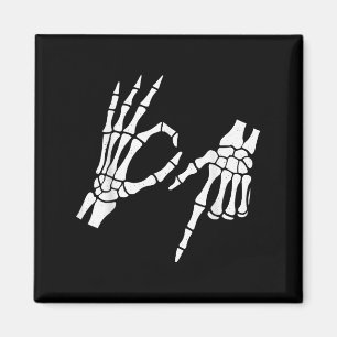 Grappig 67 Zes Zeven Meme Halloween Skelet Handen Magneet