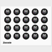 Grappig 67 Zes Zeven Meme Matching Elementen Perio Ronde Sticker (Vel)
