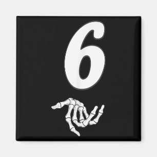 Grappig 67 Zes Zeven Meme Paar Matching Halloween Magneet