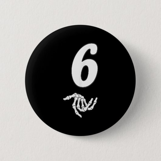 Grappig 67 Zes Zeven Meme Paar Matching Halloween Ronde Button 5,7 Cm (Voorkant)