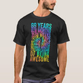 Grappig 69e Verjaardag Shirt Oude Meter Grappig 69 (Voorkant)