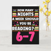 Grappig 6 7 Meme Boek Liefhebber Leraren Boekenlie Kaart (Gele Bloem)