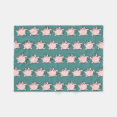 Grappig 6 Cartoon illustratievarken Kies kleur FB Fleece Deken (Voorkant (Horizontaal))