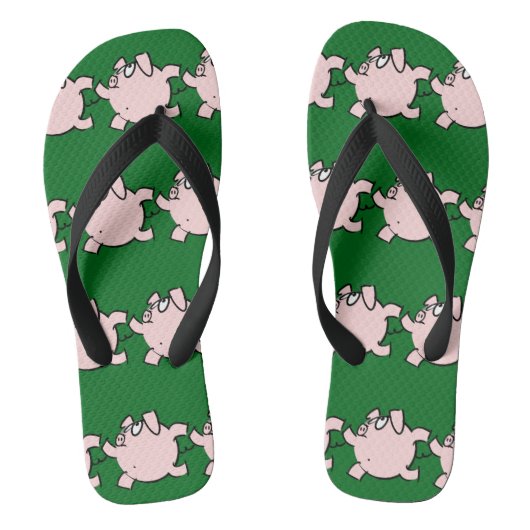 Grappig 6 Cartoon Varken Kies Kleur Mannen Slipper (Voetbed)