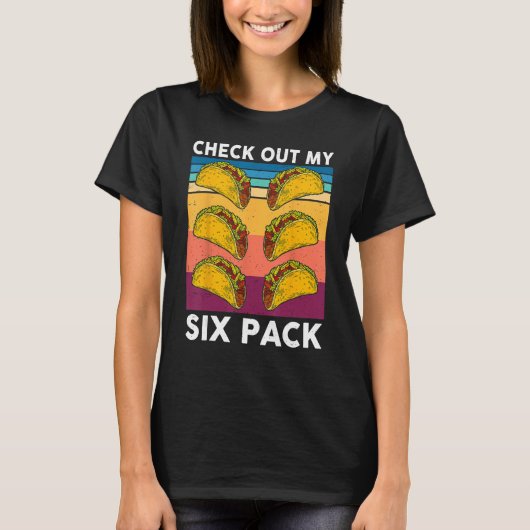 Grappig 6 Pack Mexicaanse Gym Cinco De Mayo Fitnes T-shirt (Voorkant)