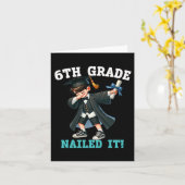 Grappig 6e klas jongens Afstuderen Afstudeerder da Kaart (Gele Bloem)