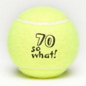 Grappig 70 dus wat een Inspirerend 70ste verjaarda Tennisballen (Achterkant)