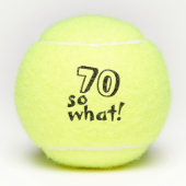 Grappig 70 dus wat een Inspirerend 70ste verjaarda Tennisballen (Voorkant)