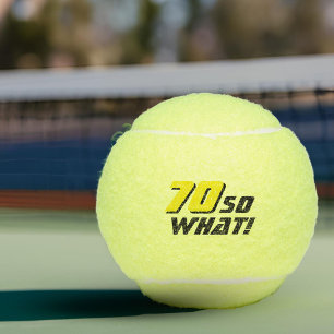 Grappig 70 dus wat een Inspirerend Quote 70th Birt Tennisballen