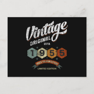Grappig 70 jaar oud 1955 vintage 70ste verjaardag  briefkaart