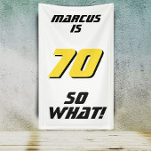 Grappig 70, wat Quote 70th Birthday Party Spandoek