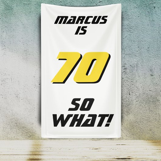 Grappig 70, wat Quote 70th Birthday Party Spandoek