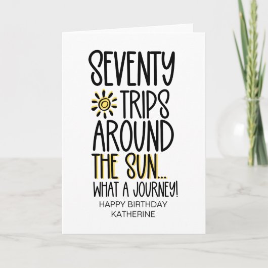 Grappig 70 wordt oud 70ste verjaardag voor vriend kaart (Voorkant)