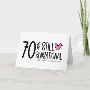Grappig 70 wordt oud 70ste verjaardag voor vriend kaart