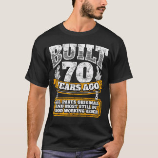 Grappig 70e Verjaardag B-Day Gezegde Leeftijd 70 J T-shirt