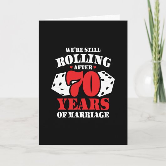 Grappig 70e verjaardag Koppel getrouwd 70 jaar Kaart (Voorkant)