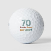 Grappig  70ste verjaardag golfballen (Voorkant)