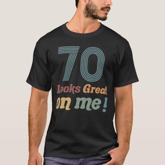 Grappig 70ste verjaardag t-shirt (Voorkant)