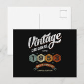 Grappig 72 jaar oud 1953  72e verjaardagscadeau briefkaart (Voorkant / Achterkant)