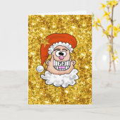 Grappig 73 kerstkaarten voor de kerstman kaart (Gele Bloem)