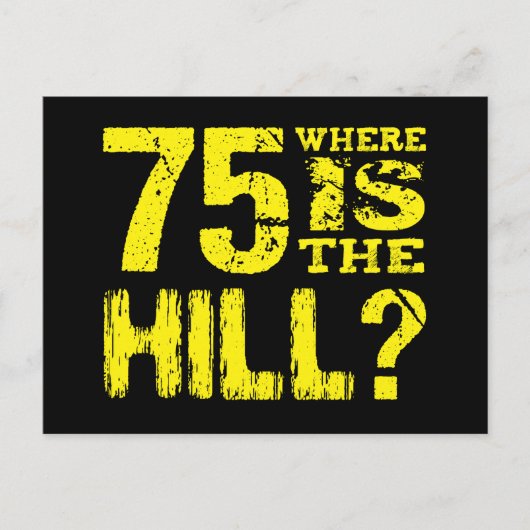 Grappig 75e verjaardag Save the Date V01G Aankondigingskaart (Voorkant)