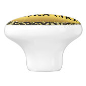 Grappig, 79-jarig uiterlijk keramische knop (Zijkant)