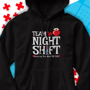 Grappig 7:05 Team Nachtdienst Verpleegster Waarder Hoodie