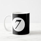 Grappig 7 Ball Magic Zeven Ball Biljart Pool Rood Koffiemok (Links)