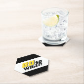 Grappig 80 dus wat Quote 80th Verjaardag Kartonnen Onderzetters (Insitu)