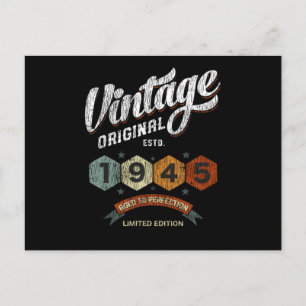 Grappig 80 Jaar Oud 1945 Vintage 80ste Verjaardag  Briefkaart