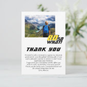 Grappig 80, wat Quote Foto 80th Birthday Bedankkaart (Staand voorkant)