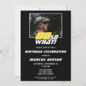 Grappig 80, wat Quote Foto 80th Birthday Kaart (Voorkant)