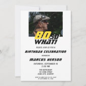 Grappig 80, wat Quote Foto 80th Birthday Kaart (Voorkant)