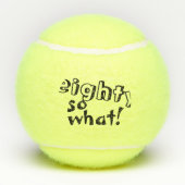 Grappig 80 zo wat een Inspirerend 80ste verjaardag Tennisballen (Achterkant)