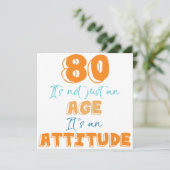 Grappig 80ste verjaardagscadeau kaart (Staand voorkant)