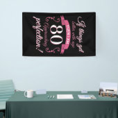 Grappig 80th Birthday 'Perfection' Spandoek (Beurs)