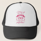 Grappig 80th Birthday 'Perfection' Trucker Pet (Voorkant)