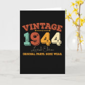 Grappig 81 jaar oud 1944  81ste verjaardagscadeau kaart (Gele Bloem)