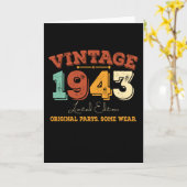 Grappig 82 jaar oud 1943  82e verjaardagscadeau kaart (Gele Bloem)