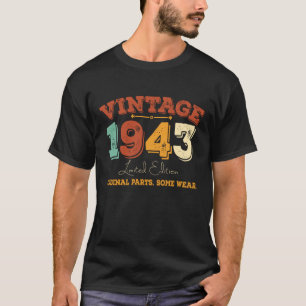 Grappig 82 jaar oud 1943 82e verjaardagscadeau t-shirt