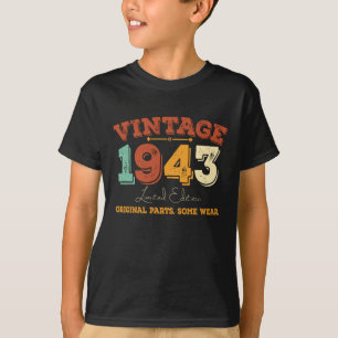 Grappig 82 jaar oud 1943 82e verjaardagscadeau t-shirt