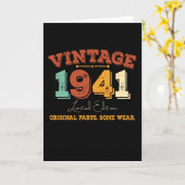 Grappig 84 jaar oud 1941  84ste verjaardagscadeau kaart (Gele Bloem)