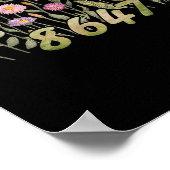 Grappig 8647 Bloemen Bloemen Boho voor mannen en v Poster (Hoek)